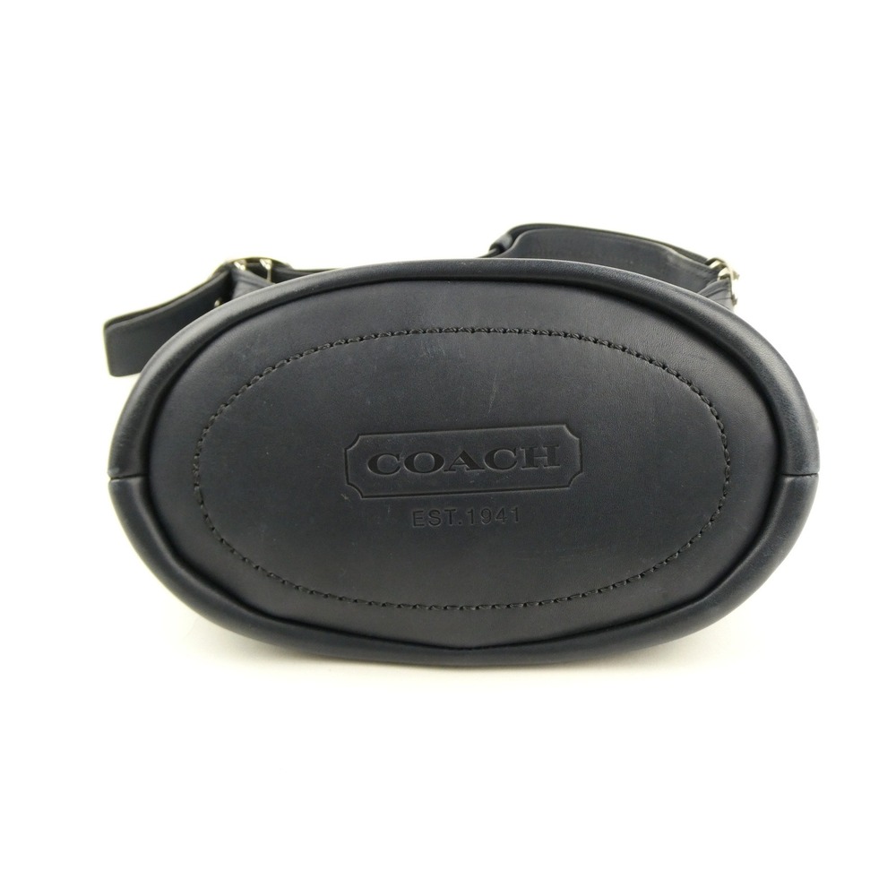 Coach Navy Chalk Leather Bucket Bag F13357 - Picture 6 of 16